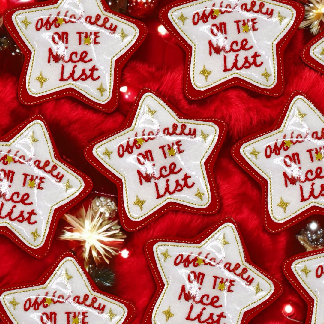 Officially on the Nice List Star Badge KIT Felties