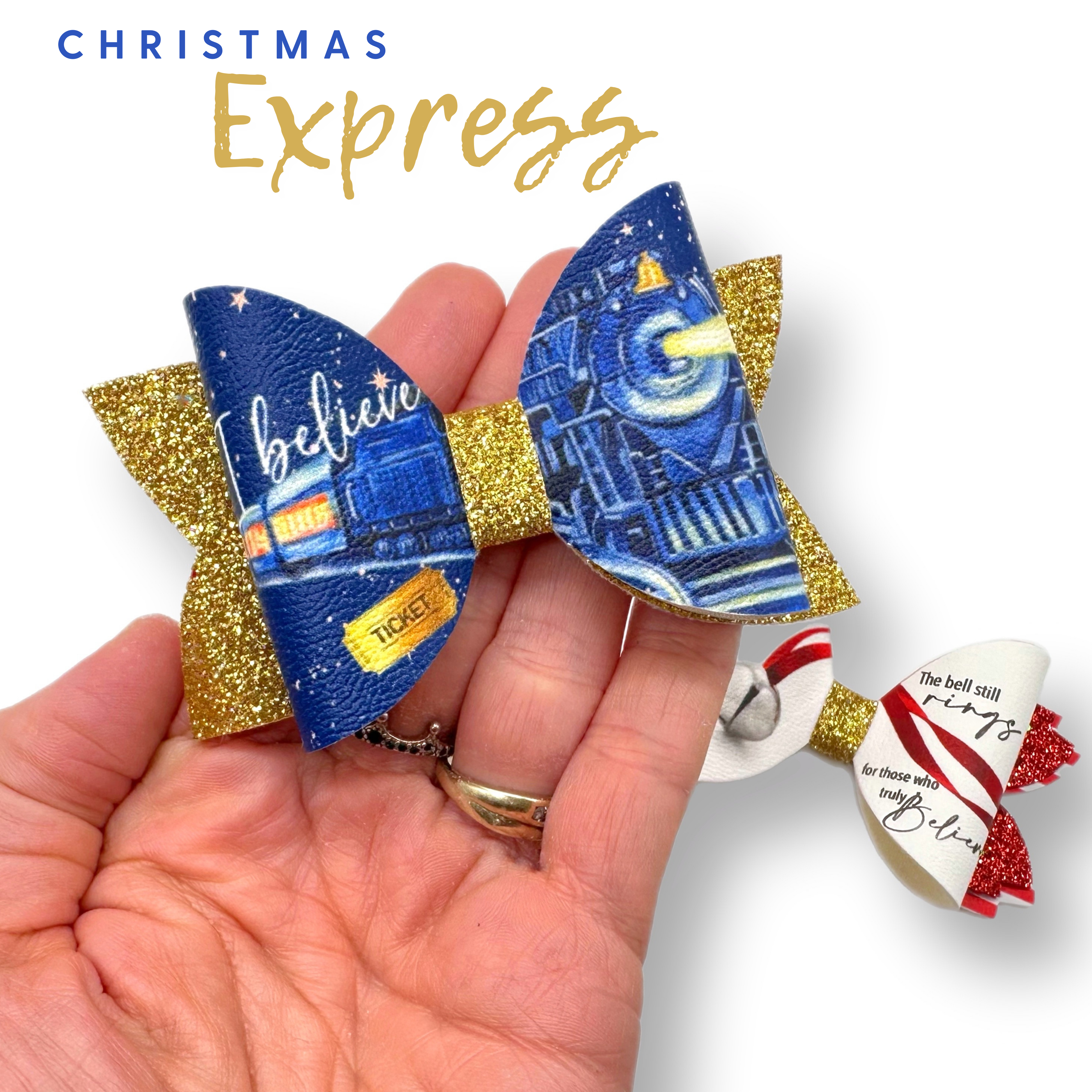 Christmas Express 3.5” | Create your own Hair Bow Loops