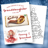 Best in the Galaxy ‘Xmas Fairy Version’ Luxury Double Sided Personalised Christmas Canvas