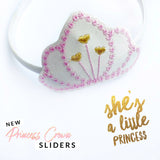 Princess Crown Tiara Headband Slider Felties