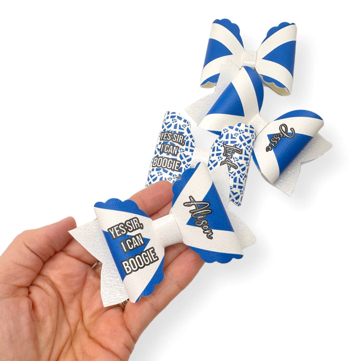 Scotland Flag 3.5” | Pre Cut DIY Hair Bow Loops