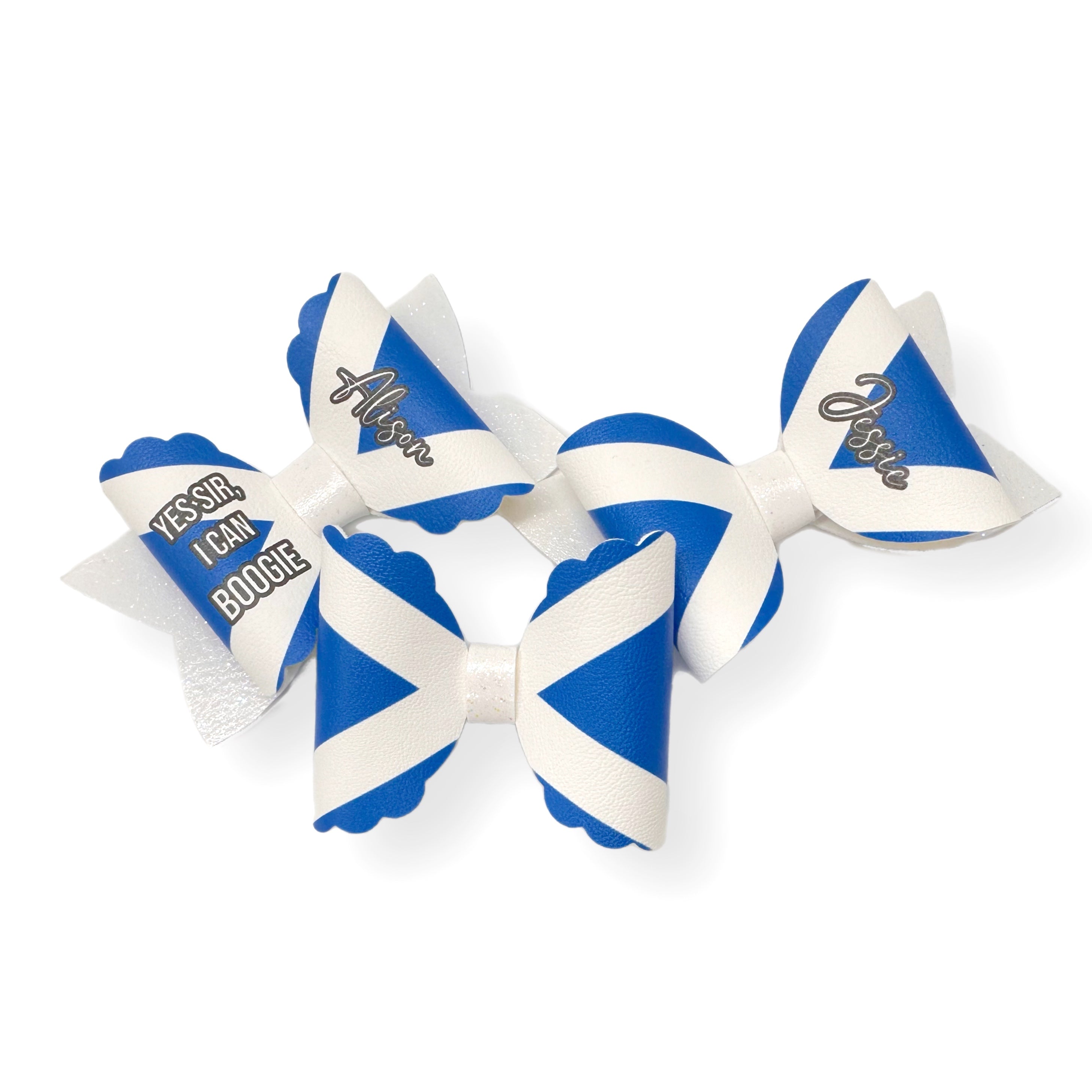 Scotland Flag 3.5” | Pre Cut DIY Hair Bow Loops