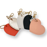 Leather Heart Keyrings