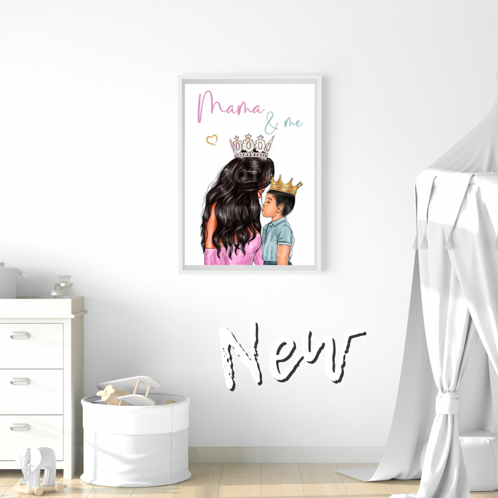 Mama & Me Boys Premium Card or Canvas Prints