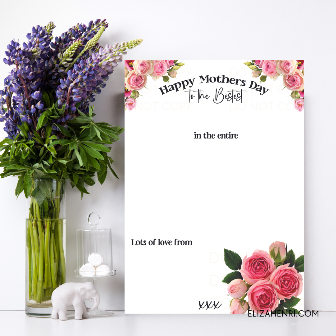 Bunch of Flowers Mothers Day Galaxy Boards- Premium Card