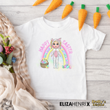 Happy Easter Bunny Onesie Girl DTF Full Colour Transfers