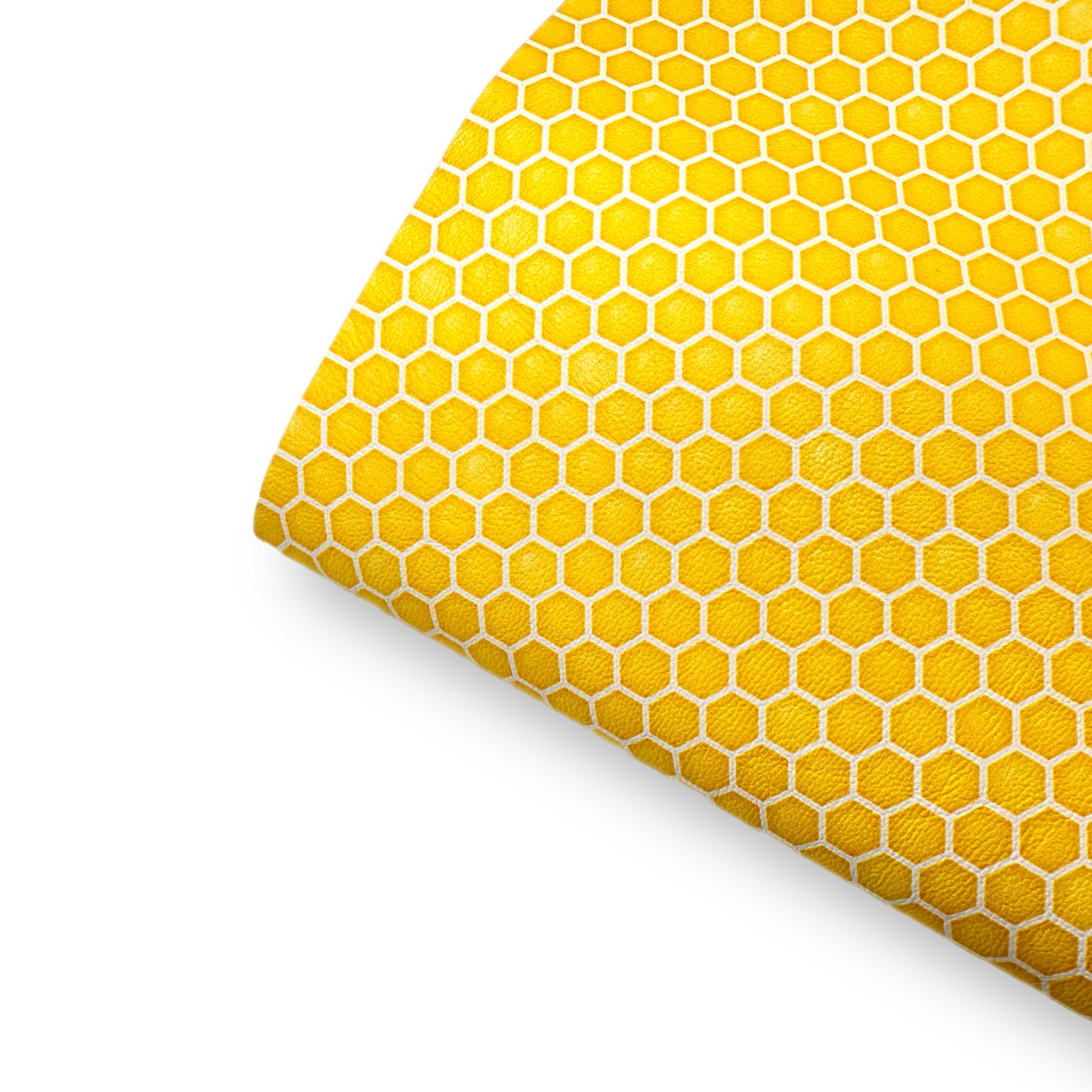 Bee Hive Premium Faux Leather Fabric