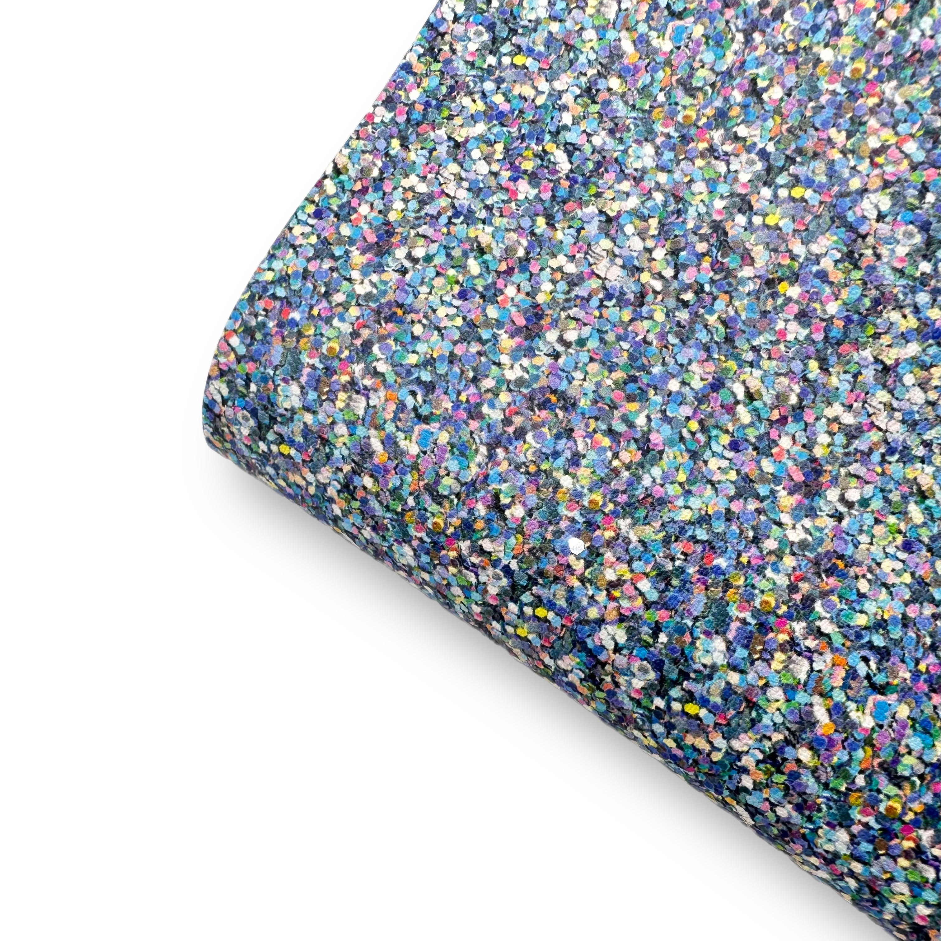 Disco Ball Faux Glitter Effect Premium Faux Leather Fabric Sheets