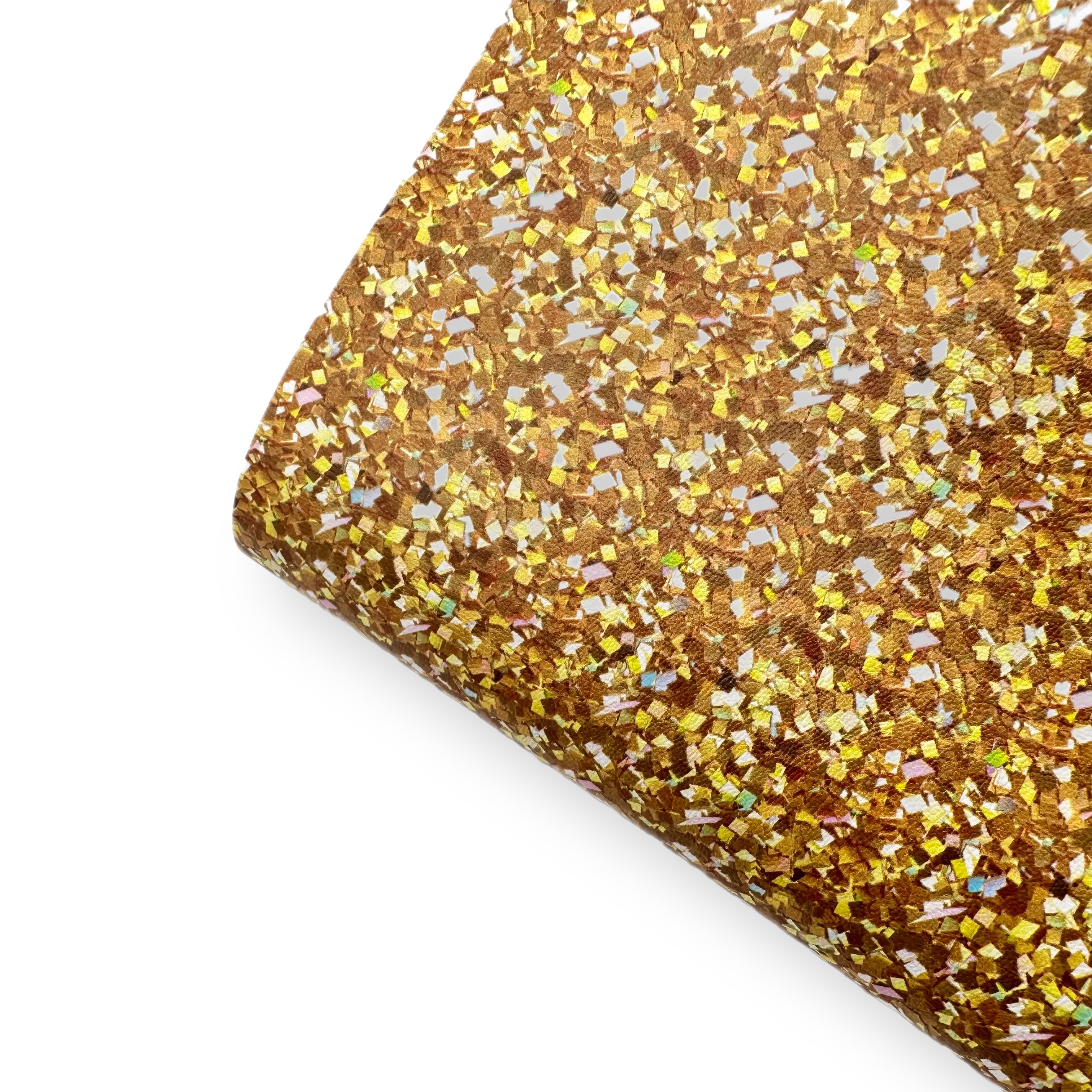 Gold Party Faux Glitter Effect Premium Faux Leather Fabric Sheets