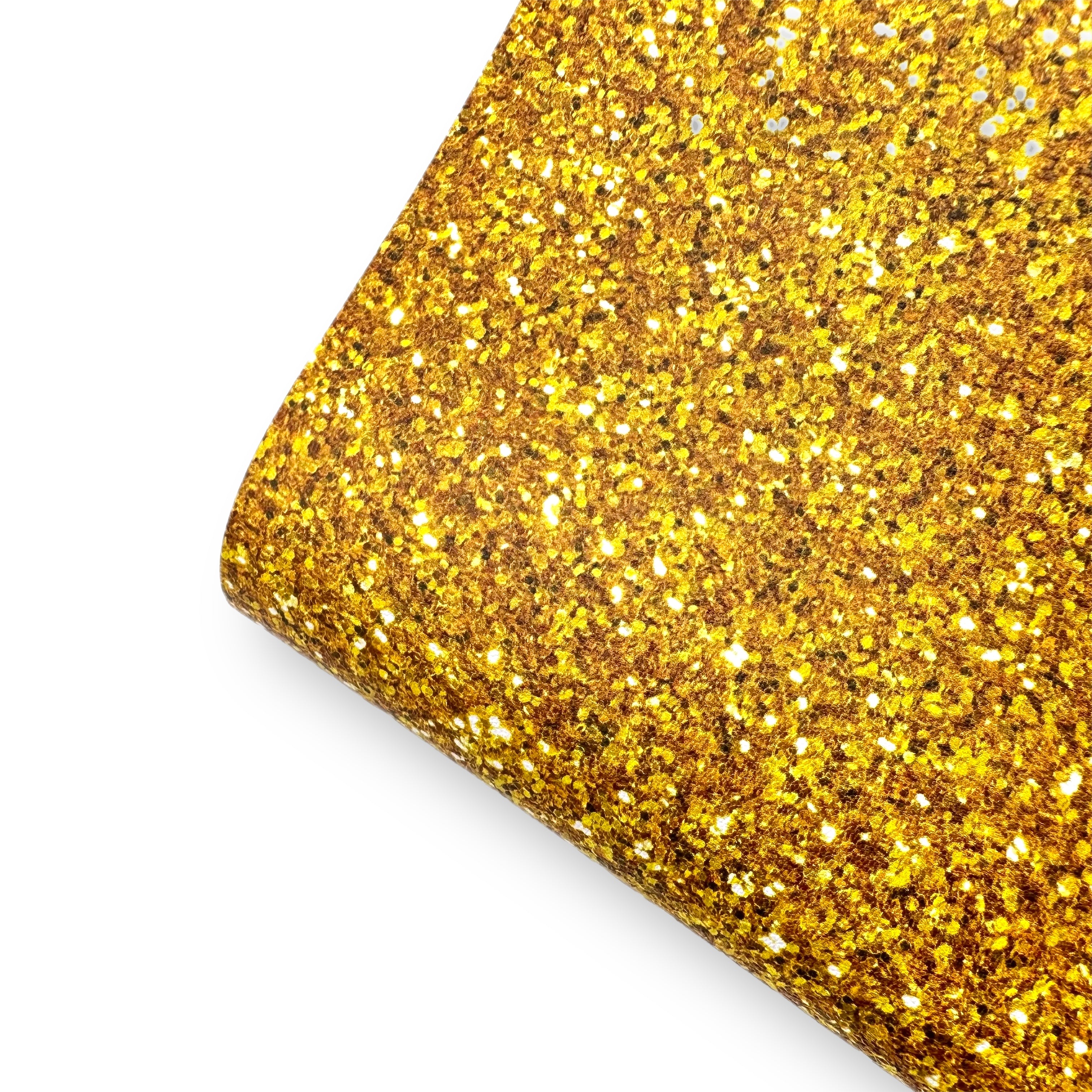 Golden Goddess Faux Glitter Effect Premium Faux Leather Fabric Sheets