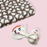 Ghostie Cuties Pinch Bows DIY Cutout Faux Leather Fabric Sheets