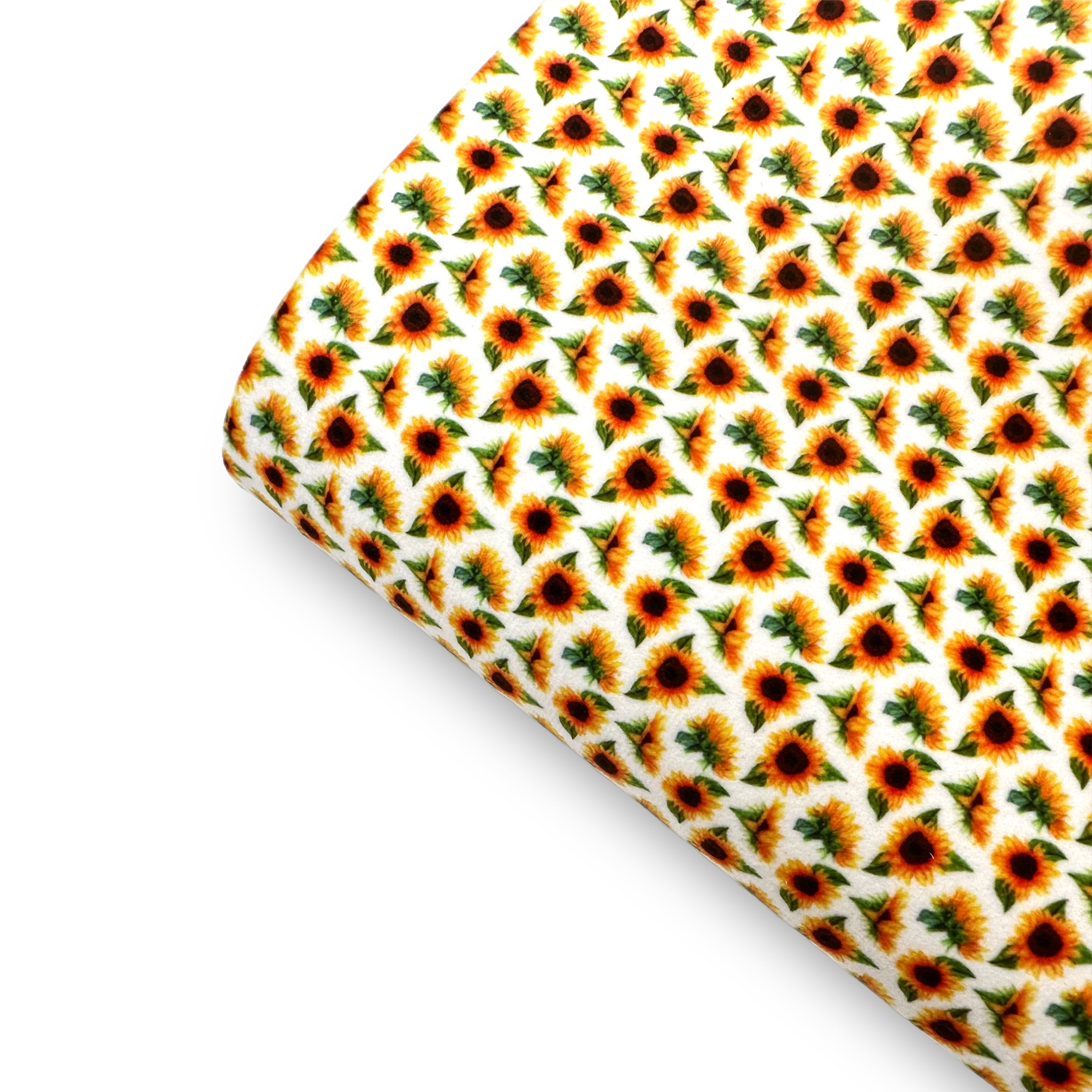 Little Sunflower- Felt, Suede, Velvet or Satin Premium Fabric Sheets