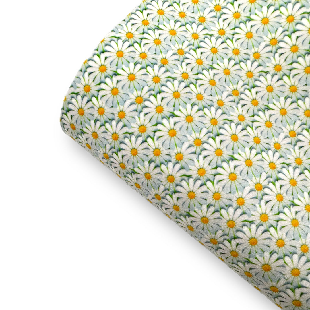 3D Daisies- Felt, Suede, Velvet or Satin Premium Fabric Sheets