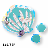 Exclusive EH Mermazing Mermaid Shell Bow Holder SVG/PDF