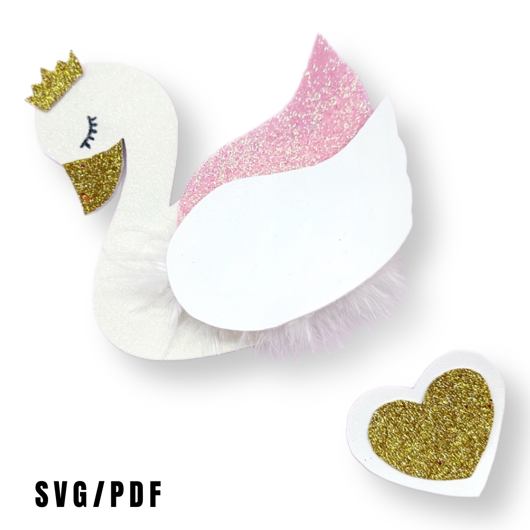 Exclusive EH Swan Princess Bow Holder SVG