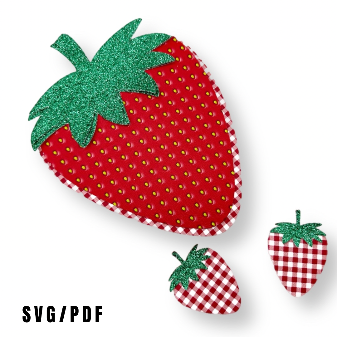 Exclusive EH Strawberry Bow Holder SVG