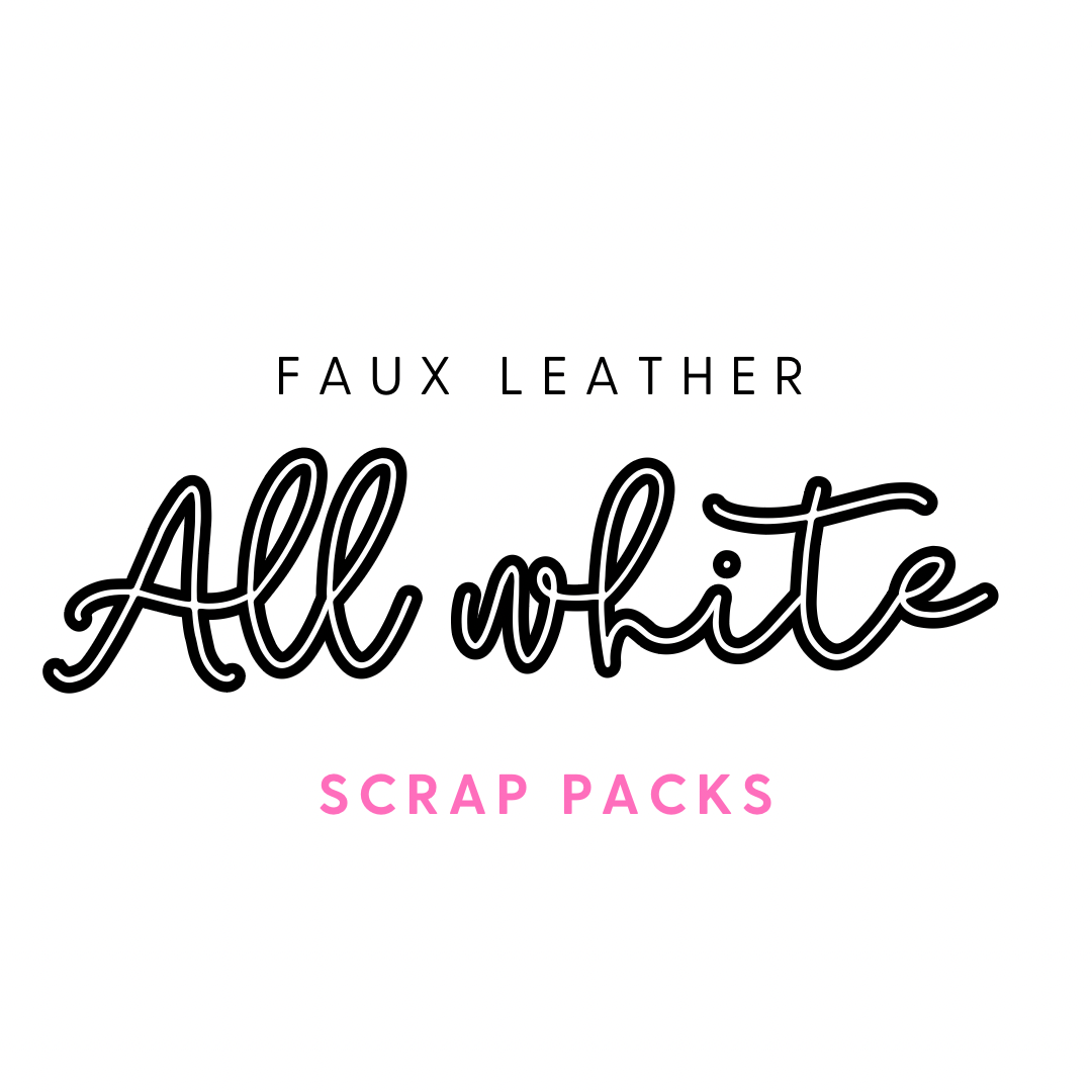 It will be All White Faux Leather Scrap Pack 150g