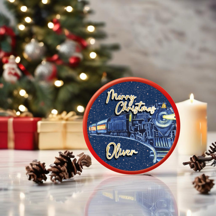 Merry Christmas Navy Express Train | Chocolate Tub Decals