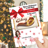 Sexy Santa Dolly Galaxy Chocolate Boards- Premium Card