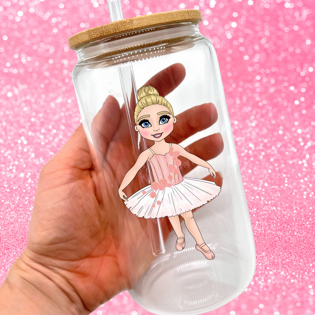 Bella Ballerina Dolly Blonde UV-DTF Decal - 10cm