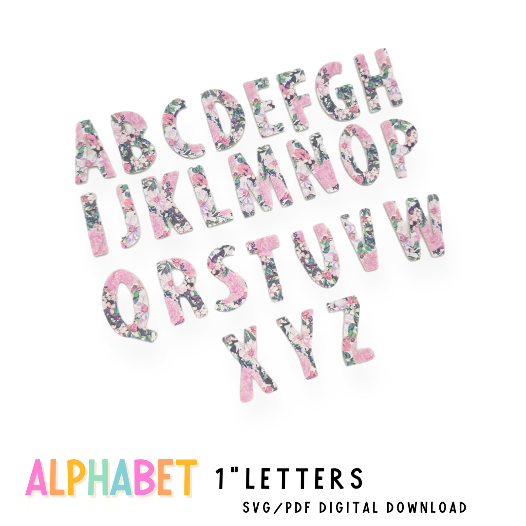 Exclusive EH Alphabet Letters 1'' SVG/PDF