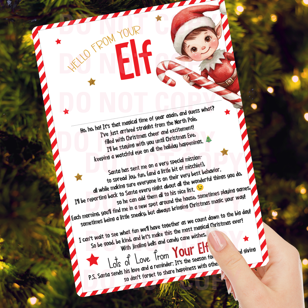 NEW CUTE ELF OR ELVES ARRIVAL LETTERS 2024