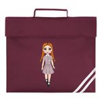 burgundy School Book Bag Customised Dolly's DTF Full Colour Transfers- eliza henri