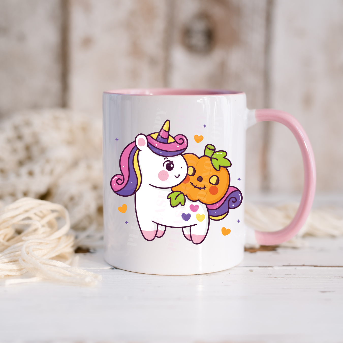 Unicorn Pumpkin UV-DTF Decals - 7.5 cm