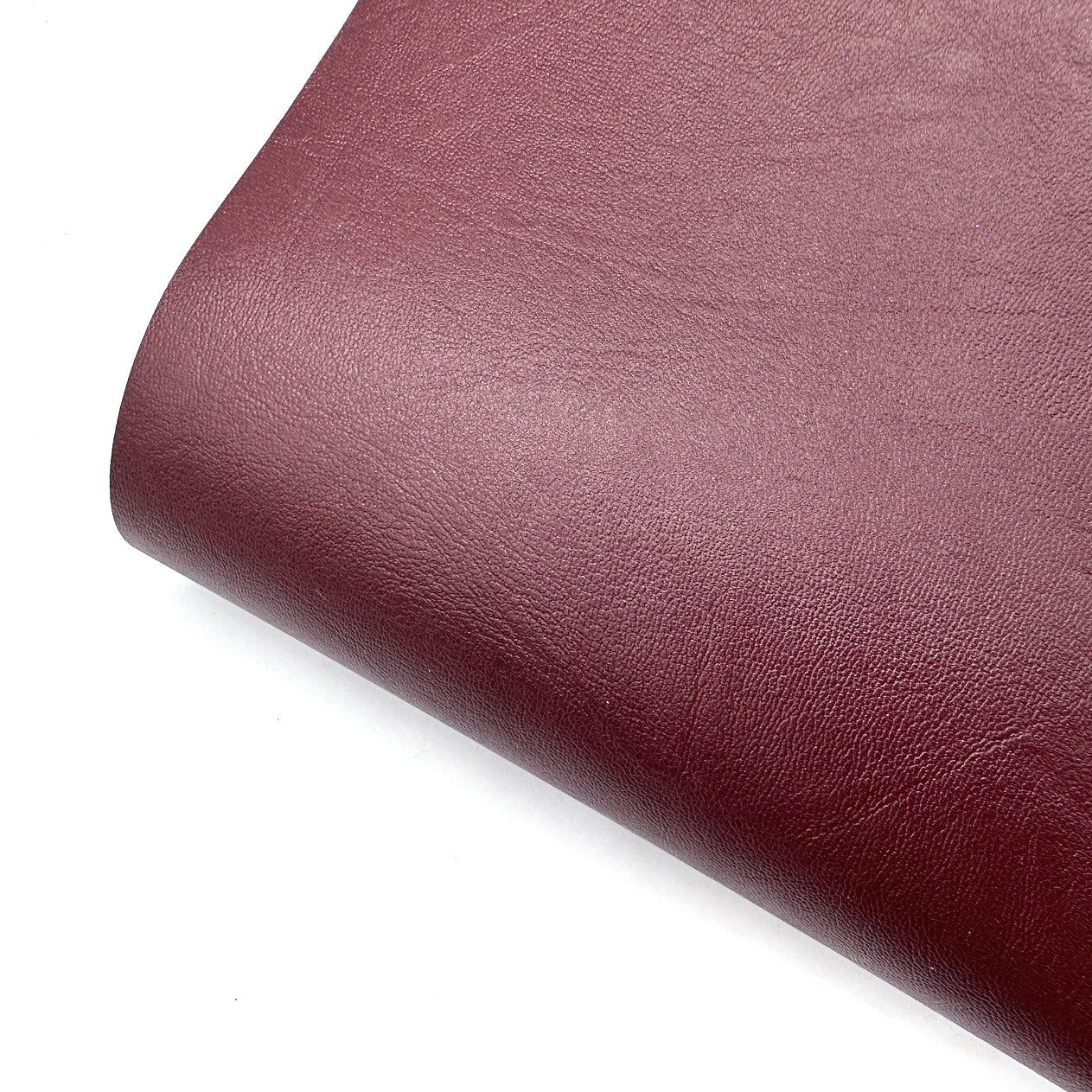True Burgundy Core Colour Premium Faux Leather Fabric Sheets