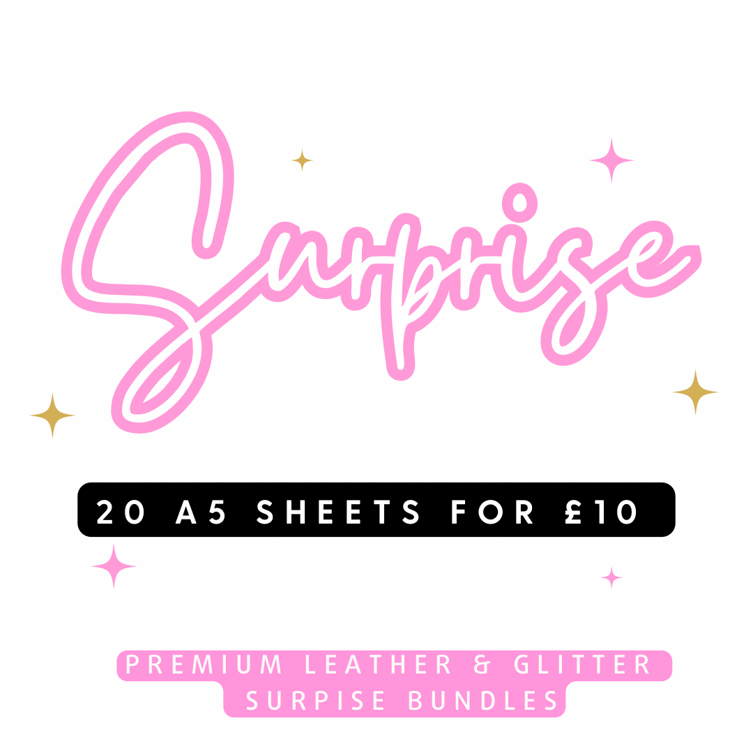 20 FOR 10 - A5 Surprise Special LEATHER & GLITTER Grab Bag