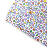 Colourful Leopard Premium Faux Leather Fabric Sheets