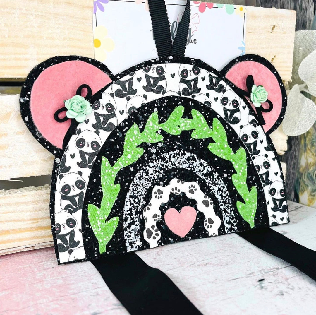 Exclusive My Really Wild Animal Rainbow Bow Holder SVG - 3 in 1 Panda, Koala or Tiger