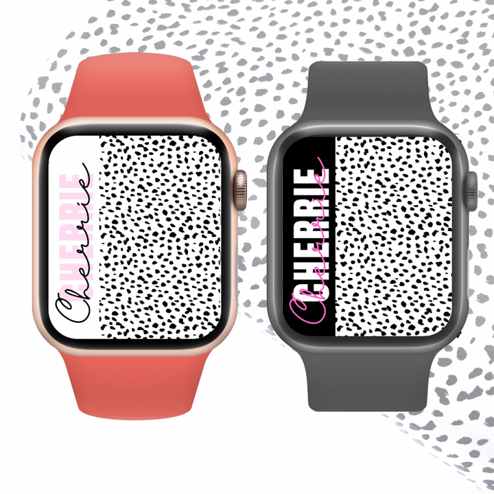 Dalmatian Personalised Smart Watch Wallpaper- Set of 4