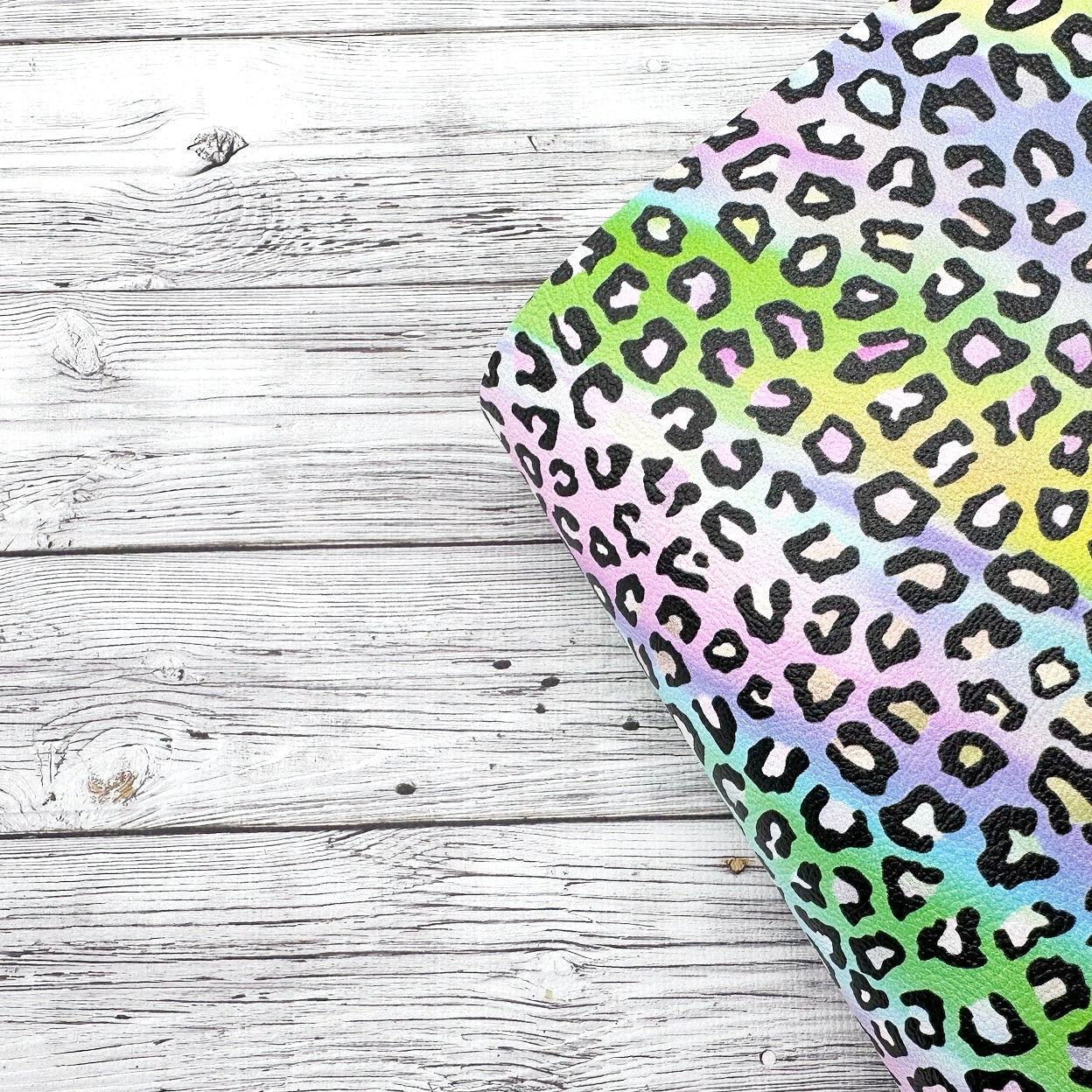 Perfect Pastel Leopard Premium Faux Leather Fabric Sheets