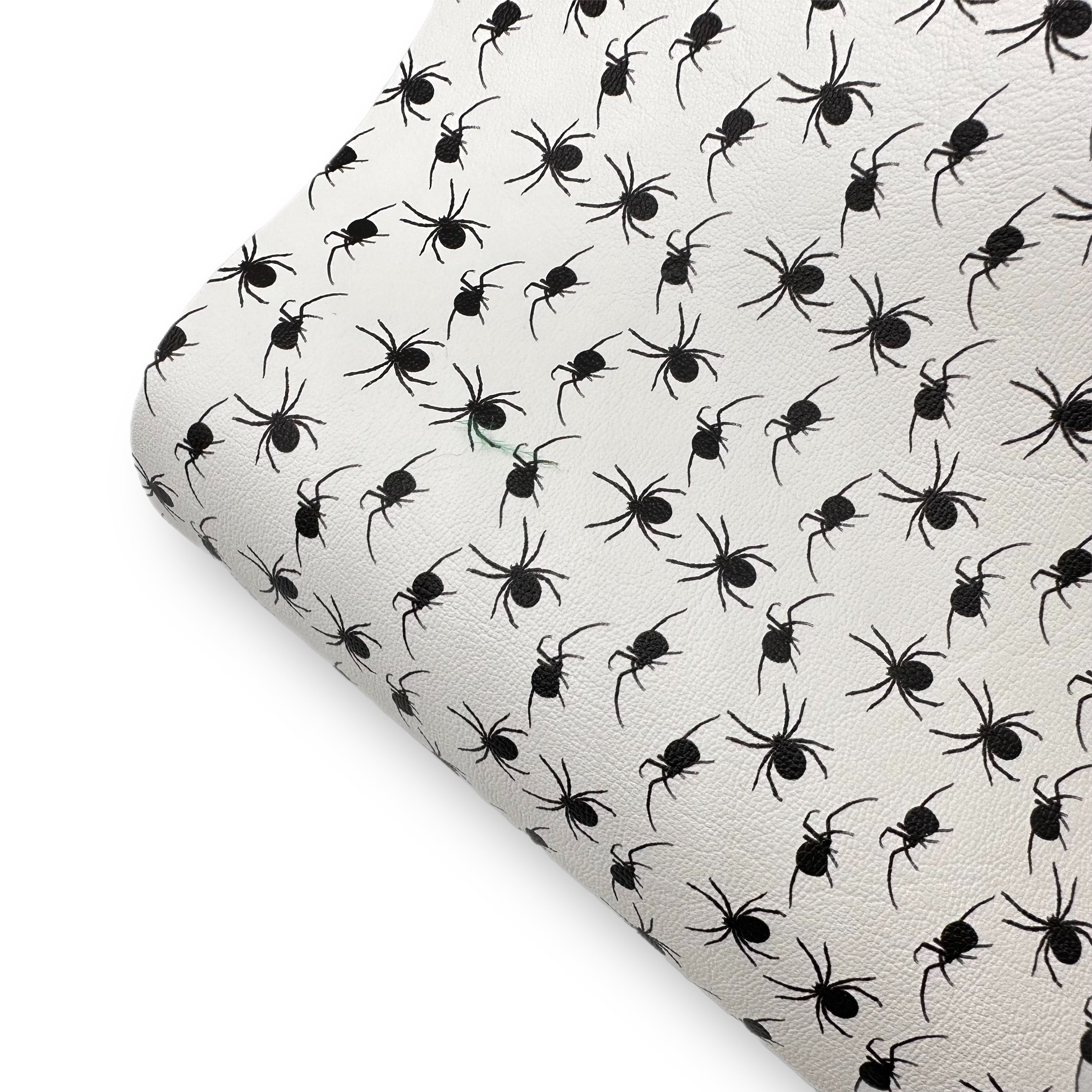 Spider Invasion Premium Faux Leather Fabric Sheets