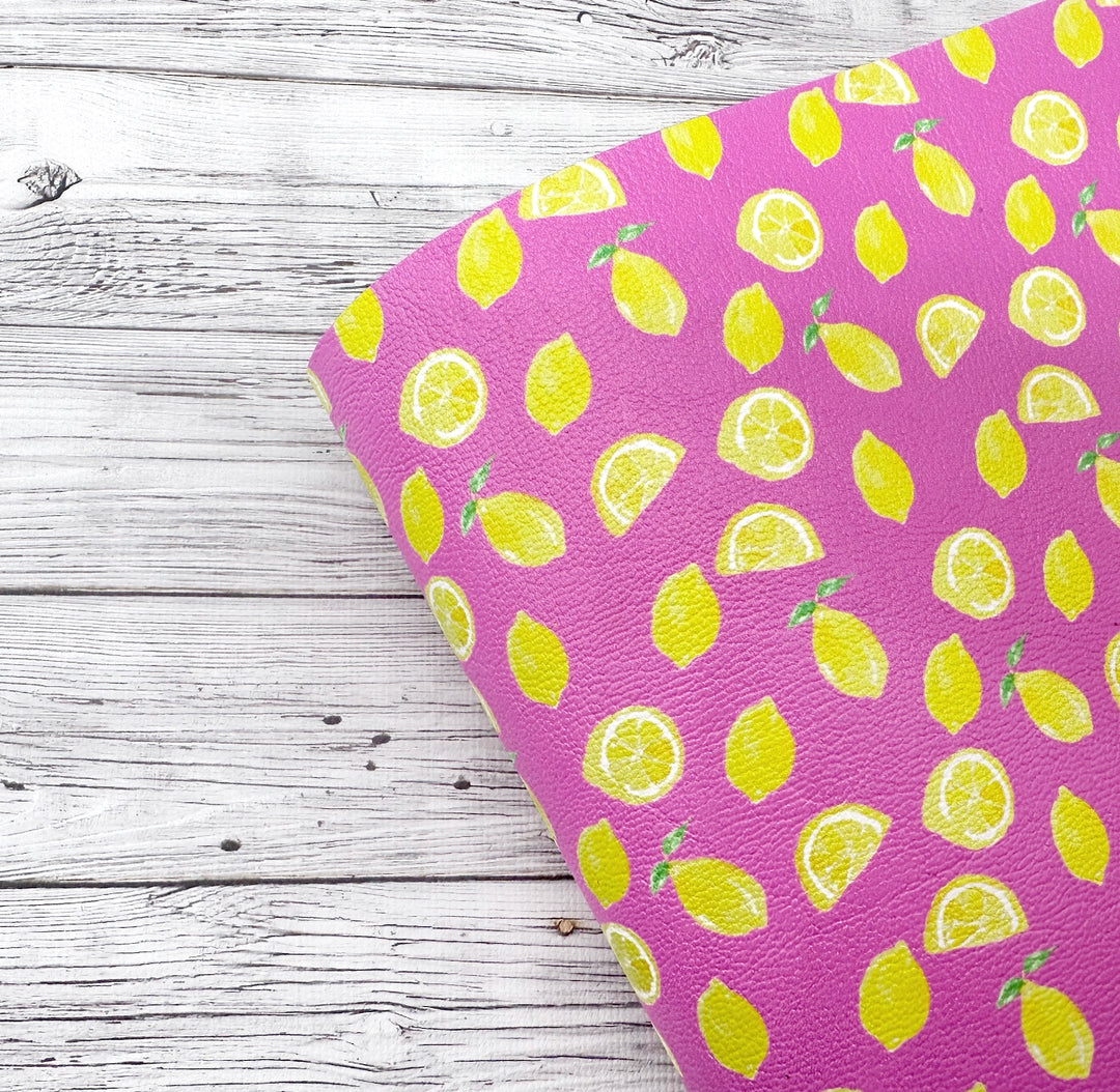 Lemonade Premium Faux Leather Fabric Sheets