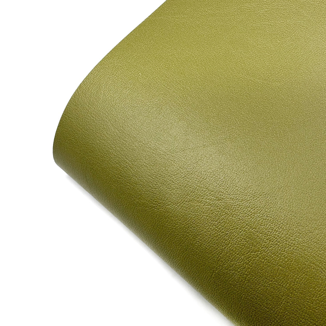Olive Green Core Colour Premium Faux Leather Fabric Sheets