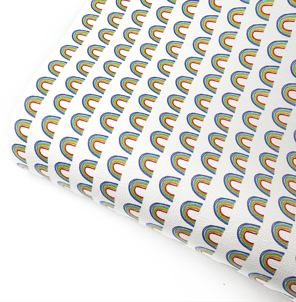 Crayon Rainbow Premium Faux Leather Fabric Sheets