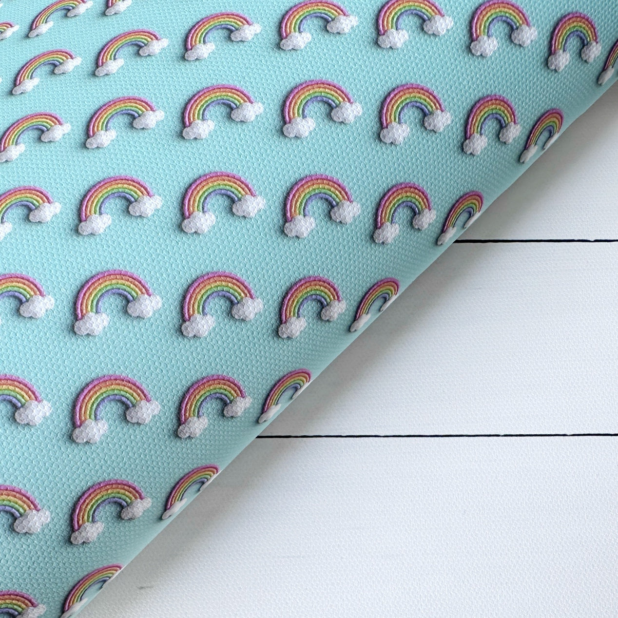 3D Rainbow Clays Canvas Lux Premium Printed Fabric