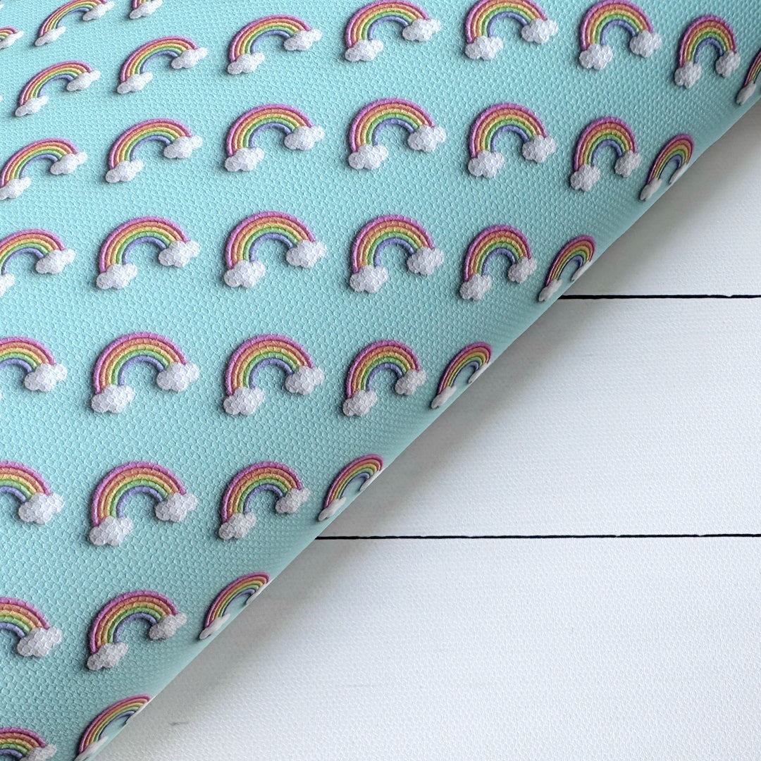 3D Rainbow Clays Canvas Lux Premium Printed Fabric