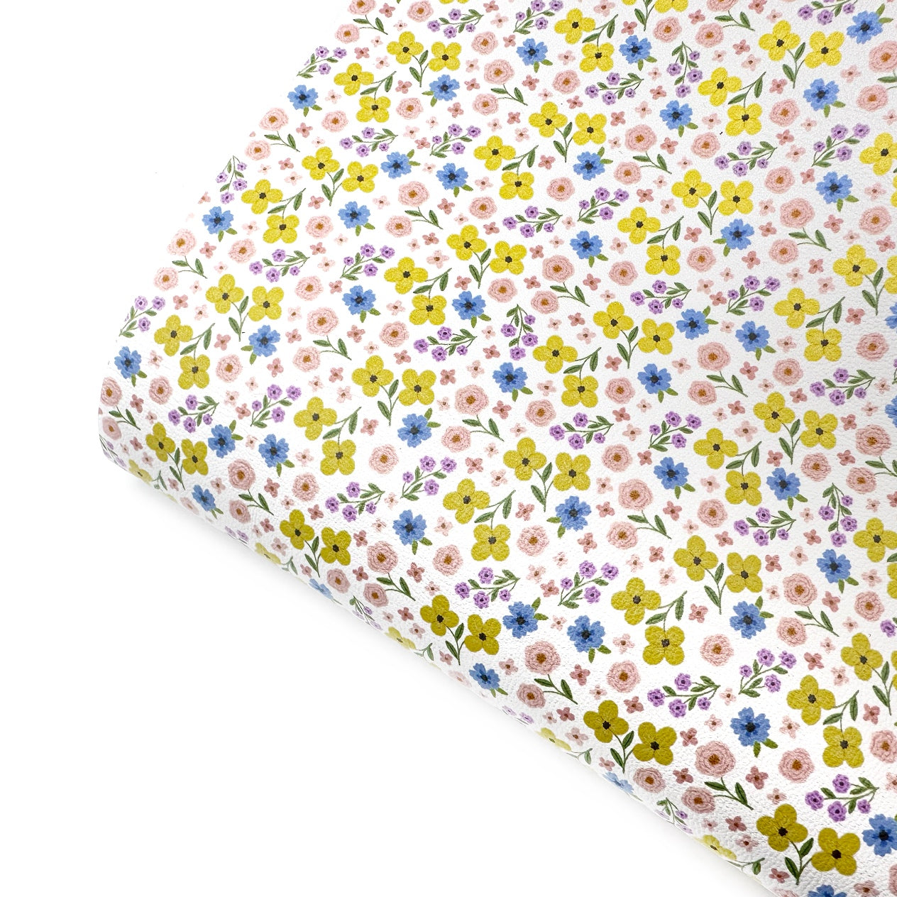 Itty Bitty Ditsy Blooms Premium Faux Leather Fabric Sheets