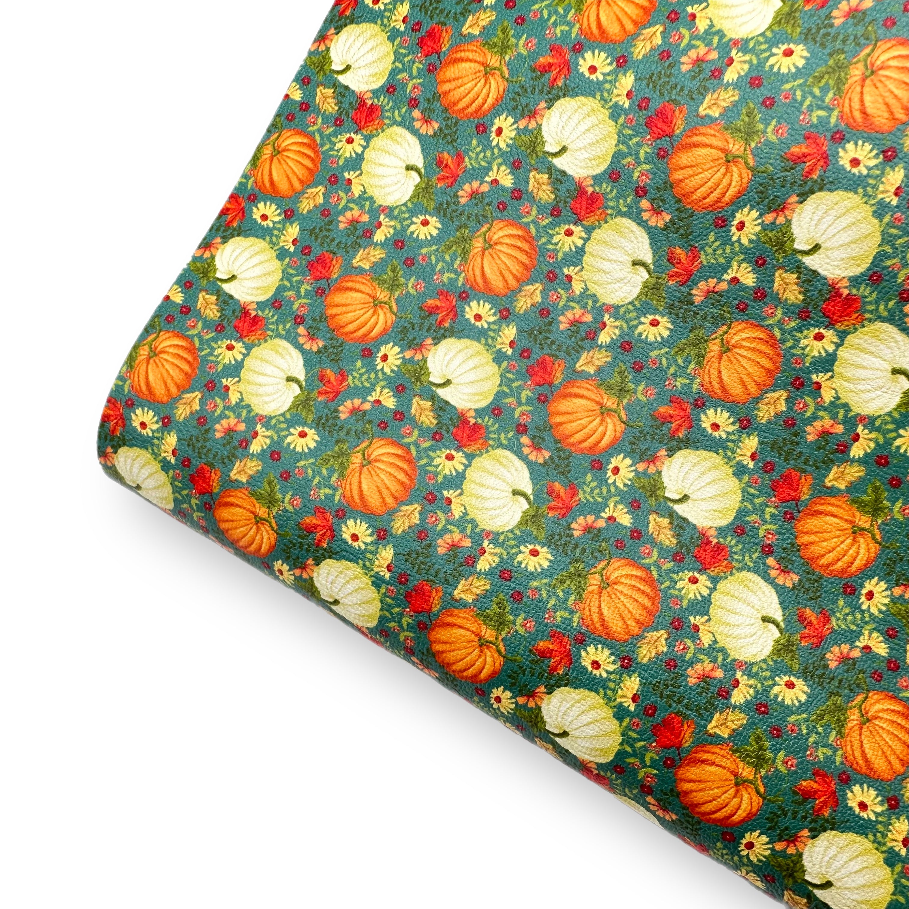 Pumpkin Florals Premium Faux Leather Fabric Sheets – Eliza Henri Craft  Supply