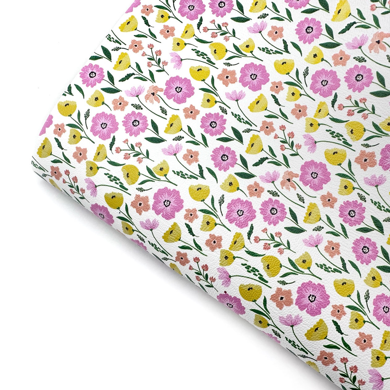 Summer Lovin’ Florals Premium Faux Leather Fabric Sheets
