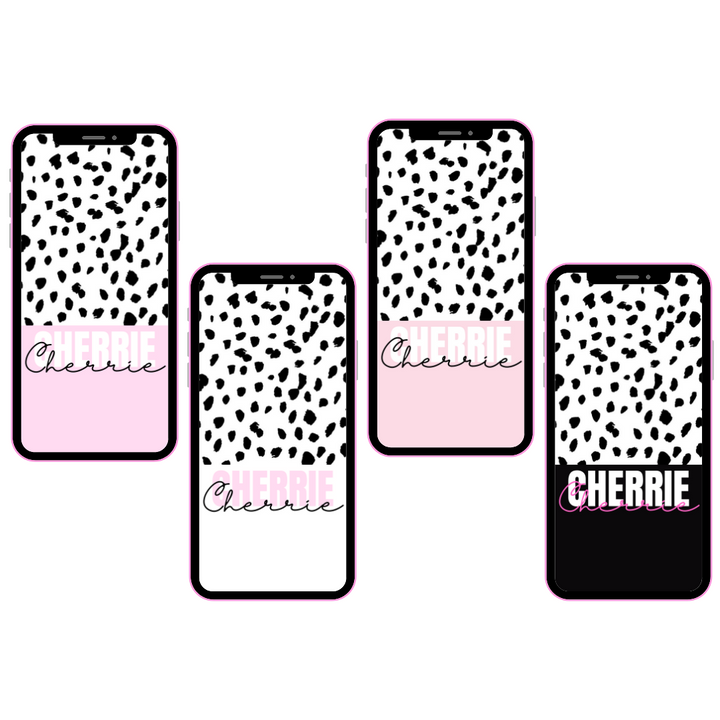 Dalmatian Personalised Phone Home & Lock Screen Duo Wallpaper- Set of 10