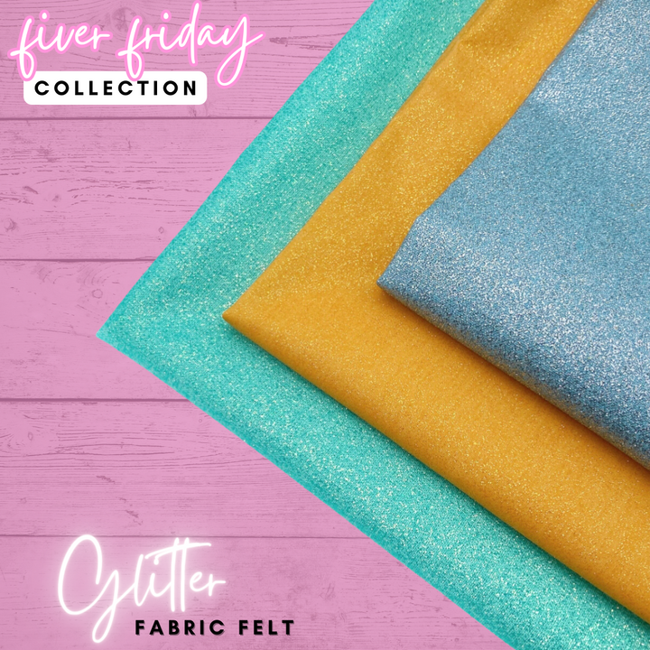 Fiver Friday - Glitter Cotton Fabric Felt Collection