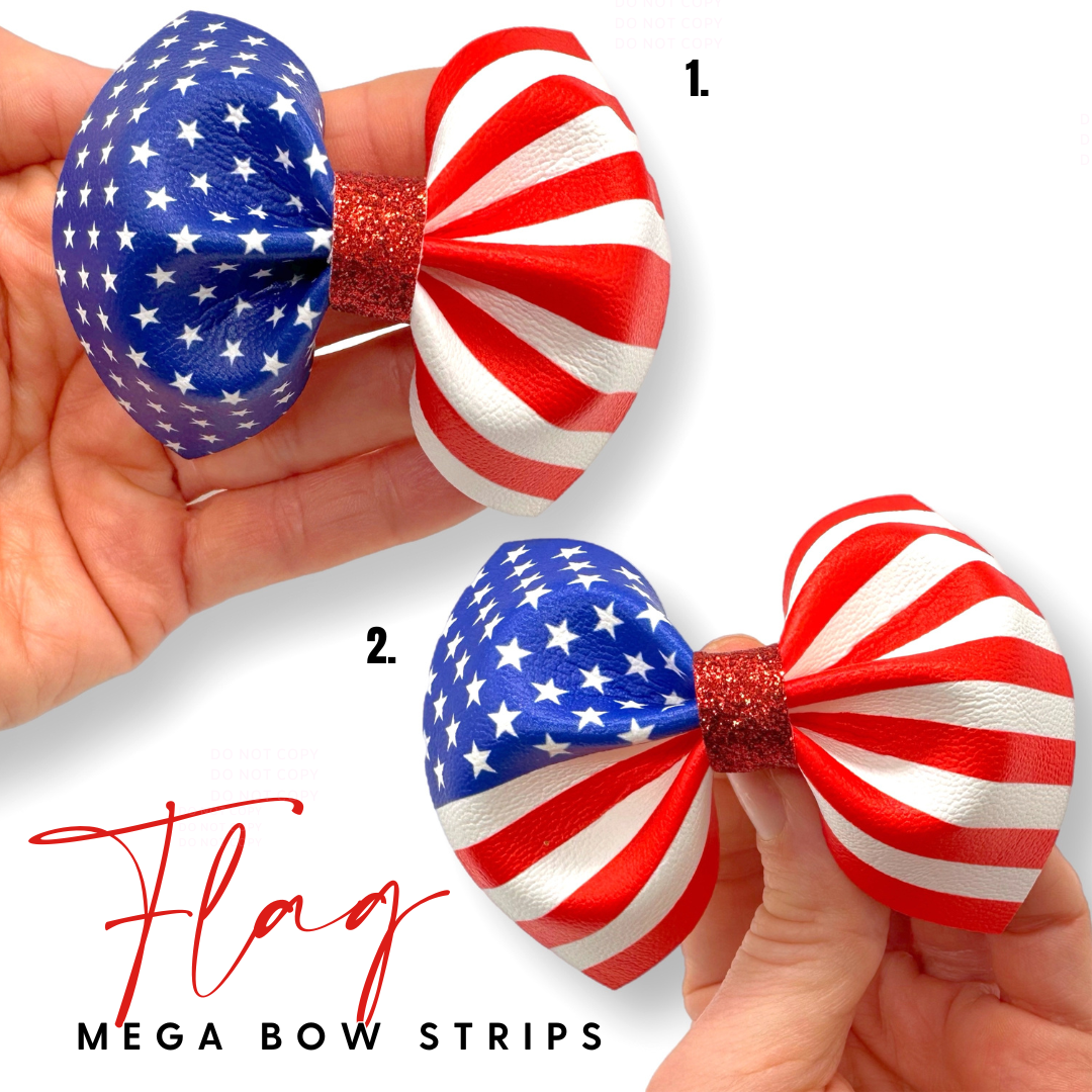USA Mega Bow Strips Faux Leather Mega Bow Strips