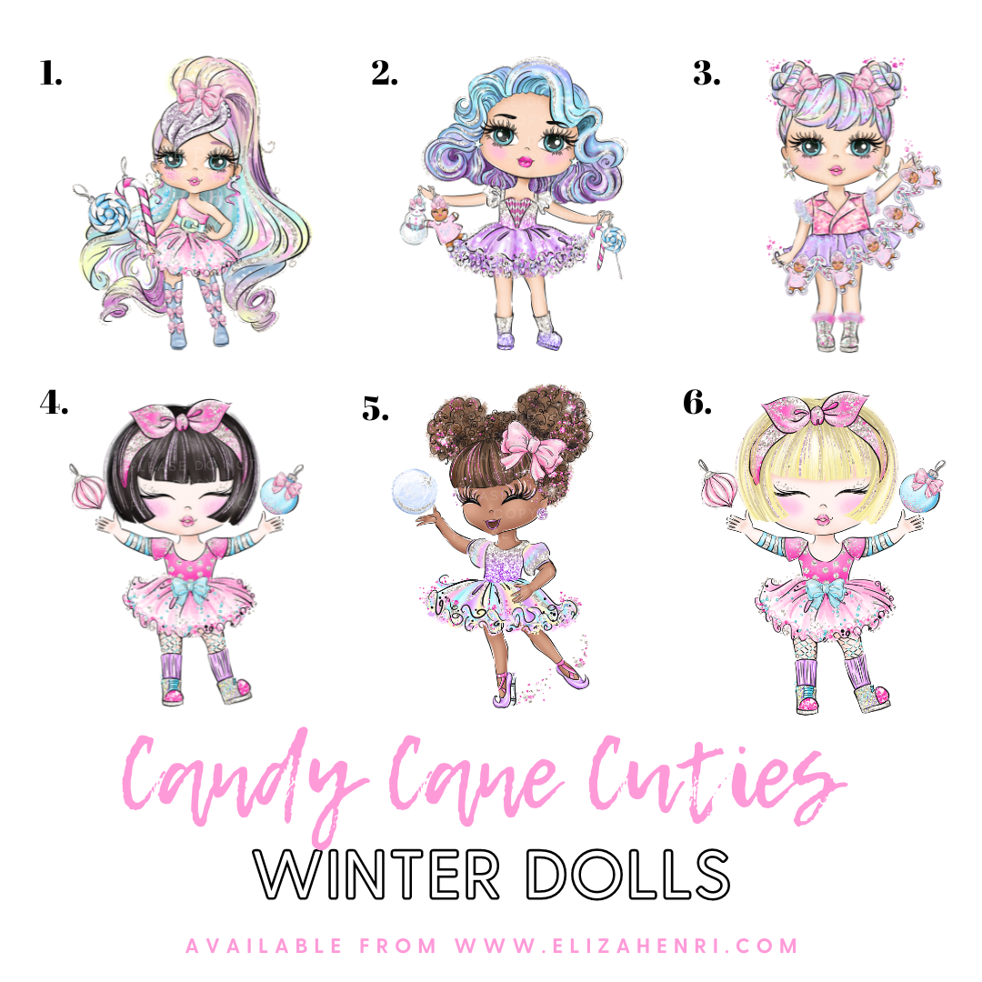 Winter Dolls | 3.5” Create your own Personalised Bow Loops