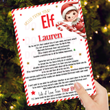 NEW CUTE ELF OR ELVES ARRIVAL LETTERS 2024