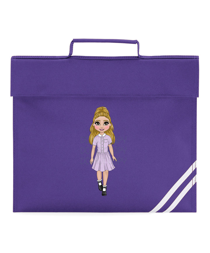 Purple School Book Bag Customised Dolly's DTF Full Colour Transfers- eliza henri