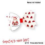 Made the nice list Santa DTF Mini Transfers 1''